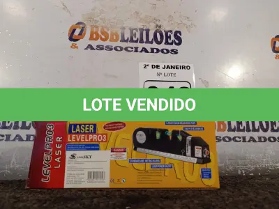 LOTE 043 - 01 TRENA LASER LEVEL PRO03. (NO ESTADO) ATENÇÃO! FAZER A VISITAÇÃO ANTES DE ARREMATAR, NÃO SABEMOS SE FUNCIONA. LEILÃO NÃO TEM GARANTIA E NEM DEVOLUÇÃO, SUJEITO A POSSÍVEIS AVARIAS VISÍVEIS/OCULTAS E/OU AUSÊNCIA DE COMPONENTES.