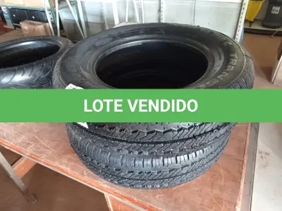 LOTE 447 - 02 PNEUS REMOLD 195/70/15. (NO ESTADO) ATENÇÃO! FAZER A VISITAÇÃO ANTES DE ARREMATAR, NÃO SABEMOS SE FUNCIONA. LEILÃO NÃO TEM GARANTIA E NEM DEVOLUÇÃO, SUJEITO A POSSÍVEIS AVARIAS VISÍVEIS/OCULTAS E/OU AUSÊNCIA DE COMPONENTES.