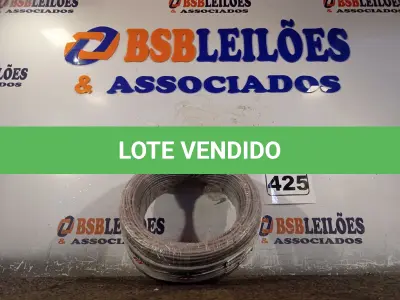 LOTE 425 - 01 ROLO DE CABO FLEXÍVEL 100M 1X2,5MM NA COR VERDE. (NOVO). (NO ESTADO) ATENÇÃO! FAZER A VISITAÇÃO ANTES DE ARREMATAR, NÃO SABEMOS SE FUNCIONA. LEILÃO NÃO TEM GARANTIA E NEM DEVOLUÇÃO, SUJEITO A POSSÍVEIS AVARIAS VISÍVEIS/OCULTAS E/OU AUSÊNCIA DE COMPONENTES.