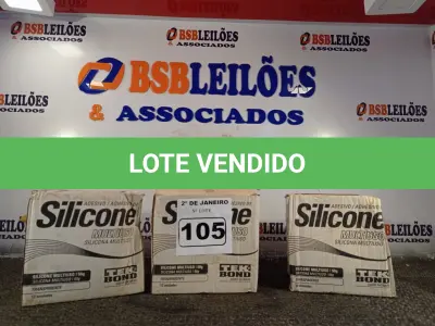 LOTE 105 - 01 LOTE C/ VÁRIOS TUBOS DE SILICONE.(NO ESTADO) ATENÇÃO! FAZER A VISITAÇÃO ANTES DE ARREMATAR, NÃO SABEMOS SE FUNCIONA. LEILÃO NÃO TEM GARANTIA E NEM DEVOLUÇÃO, SUJEITO A POSSÍVEIS AVARIAS VISÍVEIS/OCULTAS E/OU AUSÊNCIA DE COMPONENTES.
