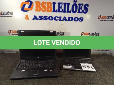 LOTE 551 - 02 NOTEBOOK’S MARCAS E MODELOS DIVERSOS. (NO ESTADO) ATENÇÃO! FAZER A VISITAÇÃO ANTES DE ARREMATAR, NÃO SABEMOS SE FUNCIONA. LEILÃO NÃO TEM GARANTIA E NEM DEVOLUÇÃO, SUJEITO A POSSÍVEIS AVARIAS VISÍVEIS/OCULTAS E/OU AUSÊNCIA DE COMPONENTES.