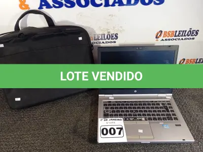 LOTE 007 - 01 NOTEBOOK CORE I5 MARCA HP S/FONTE COM MALETA. (NO ESTADO) ATENÇÃO! FAZER A VISITAÇÃO ANTES DE ARREMATAR, NÃO SABEMOS SE FUNCIONA. LEILÃO NÃO TEM GARANTIA E NEM DEVOLUÇÃO, SUJEITO A POSSÍVEIS AVARIAS VISÍVEIS/OCULTAS E/OU AUSÊNCIA DE COMPONENTES.