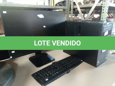 LOTE 127 - 01 CPU, 01 TECLADO E 01 MONITOR. (NO ESTADO) ATENÇÃO! FAZER A VISITAÇÃO ANTES DE ARREMATAR, NÃO SABEMOS SE FUNCIONA. LEILÃO NÃO TEM GARANTIA E NEM DEVOLUÇÃO, SUJEITO A POSSÍVEIS AVARIAS VISÍVEIS/OCULTAS E/OU AUSÊNCIA DE COMPONENTES.
