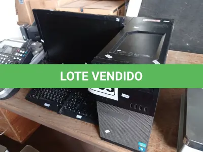 LOTE 065 - 01 CPU, 01 TECLADO E 01 MONITOR. (NO ESTADO) ATENÇÃO! FAZER A VISITAÇÃO ANTES DE ARREMATAR, NÃO SABEMOS SE FUNCIONA. LEILÃO NÃO TEM GARANTIA E NEM DEVOLUÇÃO, SUJEITO A POSSÍVEIS AVARIAS VISÍVEIS/OCULTAS E/OU AUSÊNCIA DE COMPONENTES.