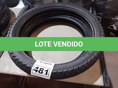 LOTE 481 - 02 PNEUS DE MOTO 90/90/21, 120/70/19. (NO ESTADO) ATENÇÃO! FAZER A VISITAÇÃO ANTES DE ARREMATAR, NÃO SABEMOS SE FUNCIONA. LEILÃO NÃO TEM GARANTIA E NEM DEVOLUÇÃO, SUJEITO A POSSÍVEIS AVARIAS VISÍVEIS/OCULTAS E/OU AUSÊNCIA DE COMPONENTES.