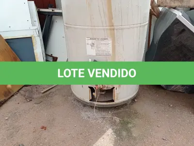 LOTE 590 - 01 BOILER. (NO ESTADO) ATENÇÃO! FAZER A VISITAÇÃO ANTES DE ARREMATAR, NÃO SABEMOS SE FUNCIONA. LEILÃO NÃO TEM GARANTIA E NEM DEVOLUÇÃO, SUJEITO A POSSÍVEIS AVARIAS VISÍVEIS/OCULTAS E/OU AUSÊNCIA DE COMPONENTES.