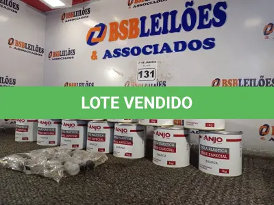 LOTE 131 - 12 LATAS DE 1KG DE COLA PLÁSTICA MARCA ANJO. (NO ESTADO) ATENÇÃO! FAZER A VISITAÇÃO ANTES DE ARREMATAR, NÃO SABEMOS SE FUNCIONA. LEILÃO NÃO TEM GARANTIA E NEM DEVOLUÇÃO, SUJEITO A POSSÍVEIS AVARIAS VISÍVEIS/OCULTAS E/OU AUSÊNCIA DE COMPONENTES.