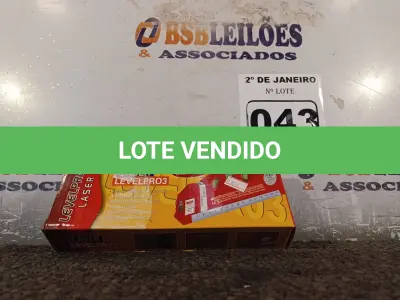 LOTE 043 - 01 TRENA LASER LEVEL PRO03. (NO ESTADO) ATENÇÃO! FAZER A VISITAÇÃO ANTES DE ARREMATAR, NÃO SABEMOS SE FUNCIONA. LEILÃO NÃO TEM GARANTIA E NEM DEVOLUÇÃO, SUJEITO A POSSÍVEIS AVARIAS VISÍVEIS/OCULTAS E/OU AUSÊNCIA DE COMPONENTES.