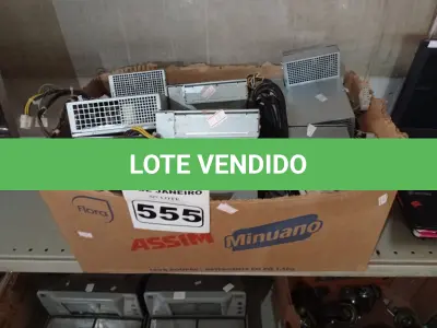 LOTE 555 - 01 LOTE COM VÁRIAS FONTES PARA PC MARCAS E MODELOS DIVERSOS. (NO ESTADO) ATENÇÃO! FAZER A VISITAÇÃO ANTES DE ARREMATAR, NÃO SABEMOS SE FUNCIONA. LEILÃO NÃO TEM GARANTIA E NEM DEVOLUÇÃO, SUJEITO A POSSÍVEIS AVARIAS VISÍVEIS/OCULTAS E/OU AUSÊNCIA DE COMPONENTES.