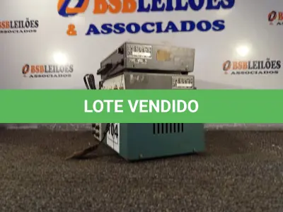 LOTE 104 - 01 FONTE REGULADA E 02 APARELHOS VIDISOM PRÉ V-440. (NO ESTADO) ATENÇÃO! FAZER A VISITAÇÃO ANTES DE ARREMATAR, NÃO SABEMOS SE FUNCIONA. LEILÃO NÃO TEM GARANTIA E NEM DEVOLUÇÃO, SUJEITO A POSSÍVEIS AVARIAS VISÍVEIS/OCULTAS E/OU AUSÊNCIA DE COMPONENTES.