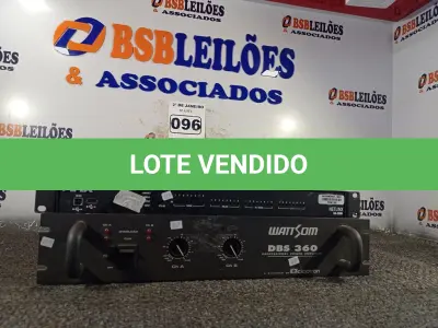 LOTE 096 - 01 AMPLIFICADOR POWER MODELO:DBS E 01 CONTROLADOR INTEGRADO AMX 3200.(NO ESTADO) ATENÇÃO! FAZER A VISITAÇÃO ANTES DE ARREMATAR, NÃO SABEMOS SE FUNCIONA. LEILÃO NÃO TEM GARANTIA E NEM DEVOLUÇÃO, SUJEITO A POSSÍVEIS AVARIAS VISÍVEIS/OCULTAS E/OU AUSÊNCIA DE COMPONENTES.
