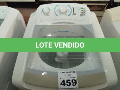 LOTE 459 - 01 MÁQUINA DE LAVAR MARCA ELECTROLUX 10KG 220V. (NO ESTADO) ATENÇÃO! FAZER A VISITAÇÃO ANTES DE ARREMATAR, NÃO SABEMOS SE FUNCIONA. LEILÃO NÃO TEM GARANTIA E NEM DEVOLUÇÃO, SUJEITO A POSSÍVEIS AVARIAS VISÍVEIS/OCULTAS E/OU AUSÊNCIA DE COMPONENTES.