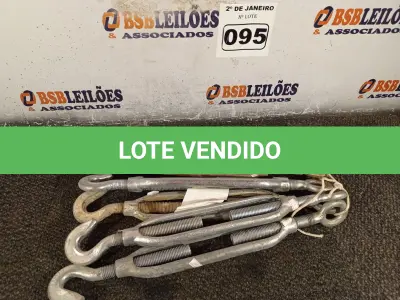 LOTE 095 - 05 ESTICADORES PARA CABO DE AÇO. (NO ESTADO) ATENÇÃO! FAZER A VISITAÇÃO ANTES DE ARREMATAR, NÃO SABEMOS SE FUNCIONA. LEILÃO NÃO TEM GARANTIA E NEM DEVOLUÇÃO, SUJEITO A POSSÍVEIS AVARIAS VISÍVEIS/OCULTAS E/OU AUSÊNCIA DE COMPONENTES.
