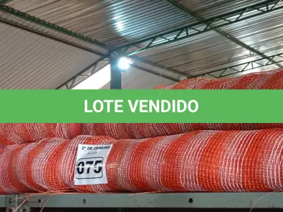 LOTE 075 - 01 LOTE COM TELAS DE PROTEÇÃO PARA OBRA. (NO ESTADO) ATENÇÃO! FAZER A VISITAÇÃO ANTES DE ARREMATAR, NÃO SABEMOS SE FUNCIONA. LEILÃO NÃO TEM GARANTIA E NEM DEVOLUÇÃO, SUJEITO A POSSÍVEIS AVARIAS VISÍVEIS/OCULTAS E/OU AUSÊNCIA DE COMPONENTES.