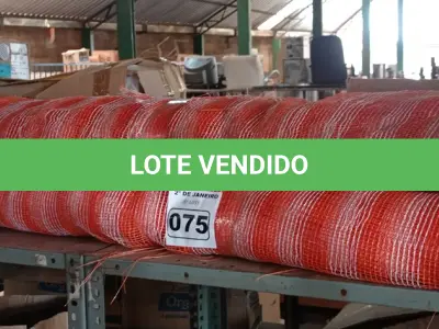 LOTE 075 - 01 LOTE COM TELAS DE PROTEÇÃO PARA OBRA. (NO ESTADO) ATENÇÃO! FAZER A VISITAÇÃO ANTES DE ARREMATAR, NÃO SABEMOS SE FUNCIONA. LEILÃO NÃO TEM GARANTIA E NEM DEVOLUÇÃO, SUJEITO A POSSÍVEIS AVARIAS VISÍVEIS/OCULTAS E/OU AUSÊNCIA DE COMPONENTES.