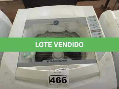 LOTE 466 - 01 MÁQUINA DE LAVAR MARCA BRASTEMP 10KG 220V. (NO ESTADO) ATENÇÃO! FAZER A VISITAÇÃO ANTES DE ARREMATAR, NÃO SABEMOS SE FUNCIONA. LEILÃO NÃO TEM GARANTIA E NEM DEVOLUÇÃO, SUJEITO A POSSÍVEIS AVARIAS VISÍVEIS/OCULTAS E/OU AUSÊNCIA DE COMPONENTES.