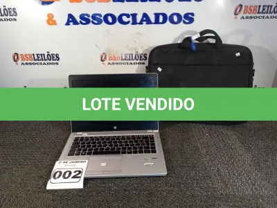 LOTE 002 - 01 NOTEBOOK CORE I5 MARCA HP S/FONTE COM MALETA. (NO ESTADO) ATENÇÃO! FAZER A VISITAÇÃO ANTES DE ARREMATAR, NÃO SABEMOS SE FUNCIONA. LEILÃO NÃO TEM GARANTIA E NEM DEVOLUÇÃO, SUJEITO A POSSÍVEIS AVARIAS VISÍVEIS/OCULTAS E/OU AUSÊNCIA DE COMPONENTES.