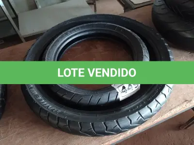 LOTE 449 - 02 PNEUS DE MOTO 100/80/14, 90/90/21. (NO ESTADO) ATENÇÃO! FAZER A VISITAÇÃO ANTES DE ARREMATAR, NÃO SABEMOS SE FUNCIONA. LEILÃO NÃO TEM GARANTIA E NEM DEVOLUÇÃO, SUJEITO A POSSÍVEIS AVARIAS VISÍVEIS/OCULTAS E/OU AUSÊNCIA DE COMPONENTES.
