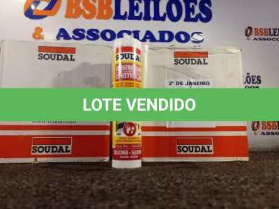 LOTE 077 - 02 CAIXAS DE SILICONE NEUTRO CONSTRUÇÃO COM 12 UNIDADES CADA MARCA SOUDAL. (NO ESTADO) ATENÇÃO! FAZER A VISITAÇÃO ANTES DE ARREMATAR, NÃO SABEMOS SE FUNCIONA. LEILÃO NÃO TEM GARANTIA E NEM DEVOLUÇÃO, SUJEITO A POSSÍVEIS AVARIAS VISÍVEIS/OCULTAS E/OU AUSÊNCIA DE COMPONENTES.