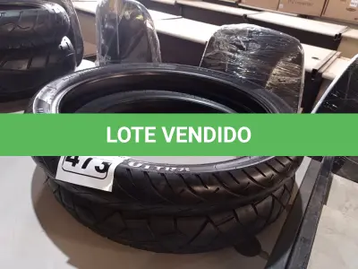 LOTE 473 - 02 PNEUS DE MOTO 90/90/21, 110/80/19. (NO ESTADO) ATENÇÃO! FAZER A VISITAÇÃO ANTES DE ARREMATAR, NÃO SABEMOS SE FUNCIONA. LEILÃO NÃO TEM GARANTIA E NEM DEVOLUÇÃO, SUJEITO A POSSÍVEIS AVARIAS VISÍVEIS/OCULTAS E/OU AUSÊNCIA DE COMPONENTES.