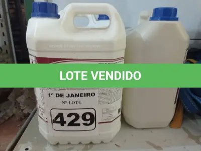 LOTE 429 - 15 LITROS DE CLOROCLEAN. (NO ESTADO) ATENÇÃO! FAZER A VISITAÇÃO ANTES DE ARREMATAR, NÃO SABEMOS SE FUNCIONA. LEILÃO NÃO TEM GARANTIA E NEM DEVOLUÇÃO, SUJEITO A POSSÍVEIS AVARIAS VISÍVEIS/OCULTAS E/OU AUSÊNCIA DE COMPONENTES.