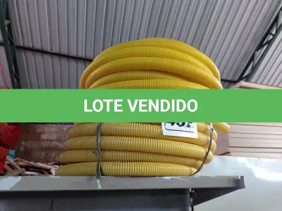 LOTE 432 - 02 ROLOS DE MANGUEIRA CORRUGADA. (NO ESTADO) ATENÇÃO! FAZER A VISITAÇÃO ANTES DE ARREMATAR, NÃO SABEMOS SE FUNCIONA. LEILÃO NÃO TEM GARANTIA E NEM DEVOLUÇÃO, SUJEITO A POSSÍVEIS AVARIAS VISÍVEIS/OCULTAS E/OU AUSÊNCIA DE COMPONENTES.