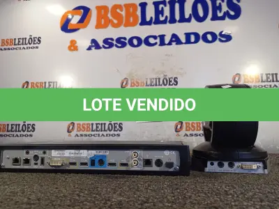 LOTE 013 - 01 SISTEMA DE VÍDEO CONFERÊNCIA. (NO ESTADO) ATENÇÃO! FAZER A VISITAÇÃO ANTES DE ARREMATAR, NÃO SABEMOS SE FUNCIONA. LEILÃO NÃO TEM GARANTIA E NEM DEVOLUÇÃO, SUJEITO A POSSÍVEIS AVARIAS VISÍVEIS/OCULTAS E/OU AUSÊNCIA DE COMPONENTES.