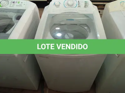 LOTE 459 - 01 MÁQUINA DE LAVAR MARCA ELECTROLUX 10KG 220V. (NO ESTADO) ATENÇÃO! FAZER A VISITAÇÃO ANTES DE ARREMATAR, NÃO SABEMOS SE FUNCIONA. LEILÃO NÃO TEM GARANTIA E NEM DEVOLUÇÃO, SUJEITO A POSSÍVEIS AVARIAS VISÍVEIS/OCULTAS E/OU AUSÊNCIA DE COMPONENTES.