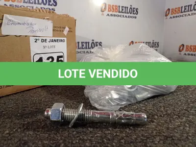 LOTE 135 - 01 LOTE COM VÁRIOS CHUMBADORES PARABOLT. (NO ESTADO) ATENÇÃO! FAZER A VISITAÇÃO ANTES DE ARREMATAR, NÃO SABEMOS SE FUNCIONA. LEILÃO NÃO TEM GARANTIA E NEM DEVOLUÇÃO, SUJEITO A POSSÍVEIS AVARIAS VISÍVEIS/OCULTAS E/OU AUSÊNCIA DE COMPONENTES.