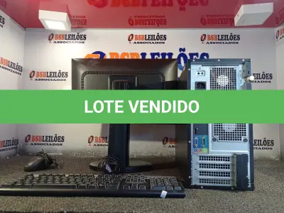 LOTE 006 - 01 COMPUTADOR CORE I3 MARCA DELL. (NO ESTADO) ATENÇÃO! FAZER A VISITAÇÃO ANTES DE ARREMATAR, NÃO SABEMOS SE FUNCIONA. LEILÃO NÃO TEM GARANTIA E NEM DEVOLUÇÃO, SUJEITO A POSSÍVEIS AVARIAS VISÍVEIS/OCULTAS E/OU AUSÊNCIA DE COMPONENTES.