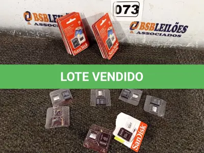 LOTE 073 - 01 LOTE COM 30 CARTÕES DE MEMÓRIA MICRO SD APROXIMADAMENTE. (NO ESTADO) ATENÇÃO! FAZER A VISITAÇÃO ANTES DE ARREMATAR, NÃO SABEMOS SE FUNCIONA. LEILÃO NÃO TEM GARANTIA E NEM DEVOLUÇÃO, SUJEITO A POSSÍVEIS AVARIAS VISÍVEIS/OCULTAS E/OU AUSÊNCIA DE COMPONENTES.