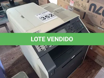 LOTE 352 - 01 IMPRESSORA MULTIFUNCIONAL MARCA BROTHER. (NO ESTADO) ATENÇÃO! FAZER A VISITAÇÃO ANTES DE ARREMATAR, NÃO SABEMOS SE FUNCIONA. LEILÃO NÃO TEM GARANTIA E NEM DEVOLUÇÃO, SUJEITO A POSSÍVEIS AVARIAS VISÍVEIS/OCULTAS E/OU AUSÊNCIA DE COMPONENTES.