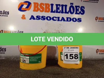 LOTE 158 - 02 BALDES DE SIKACRYL 203 SELANTE ACRÍLICO FLEXÍVEL 5KG. (NO ESTADO) ATENÇÃO! FAZER A VISITAÇÃO ANTES DE ARREMATAR, NÃO SABEMOS SE FUNCIONA. LEILÃO NÃO TEM GARANTIA E NEM DEVOLUÇÃO, SUJEITO A POSSÍVEIS AVARIAS VISÍVEIS/OCULTAS E/OU AUSÊNCIA DE COMPONENTES.