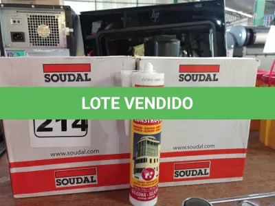 LOTE 214 - 02 CAIXAS DE SILICONE NEUTRO CONSTRUÇÃO COM 12 UNIDADES CADA MARCA SOUDAL. (NO ESTADO) ATENÇÃO! FAZER A VISITAÇÃO ANTES DE ARREMATAR, NÃO SABEMOS SE FUNCIONA. LEILÃO NÃO TEM GARANTIA E NEM DEVOLUÇÃO, SUJEITO A POSSÍVEIS AVARIAS VISÍVEIS/OCULTAS E/OU AUSÊNCIA DE COMPONENTES.