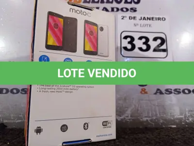 LOTE 332 - 01 CELULAR MOTOC MODELO:XT1750 8GB MARCA LENOVO. (NO ESTADO) ATENÇÃO! FAZER A VISITAÇÃO ANTES DE ARREMATAR, NÃO SABEMOS SE FUNCIONA. LEILÃO NÃO TEM GARANTIA E NEM DEVOLUÇÃO, SUJEITO A POSSÍVEIS AVARIAS VISÍVEIS/OCULTAS E/OU AUSÊNCIA DE COMPONENTES.
