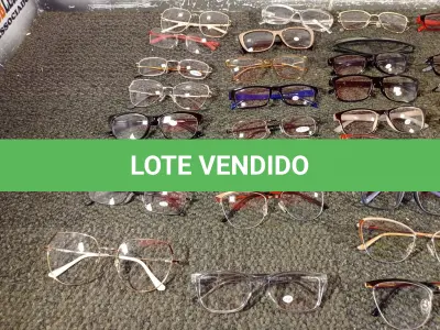 LOTE 407 - 01 LOTE COM APROXIMADAMENTE 30 ARMAÇÕES DE ÓCULOS. (NO ESTADO) ATENÇÃO! FAZER A VISITAÇÃO ANTES DE ARREMATAR, NÃO SABEMOS SE FUNCIONA. LEILÃO NÃO TEM GARANTIA E NEM DEVOLUÇÃO, SUJEITO A POSSÍVEIS AVARIAS VISÍVEIS/OCULTAS E/OU AUSÊNCIA DE COMPONENTES.
