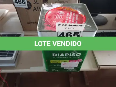 LOTE 465 - 01 LATA DE TINTA IQUINE DIAPISO 18L NA COR VERMELHA. (NO ESTADO) ATENÇÃO! FAZER A VISITAÇÃO ANTES DE ARREMATAR, NÃO SABEMOS SE FUNCIONA. LEILÃO NÃO TEM GARANTIA E NEM DEVOLUÇÃO, SUJEITO A POSSÍVEIS AVARIAS VISÍVEIS/OCULTAS E/OU AUSÊNCIA DE COMPONENTES.