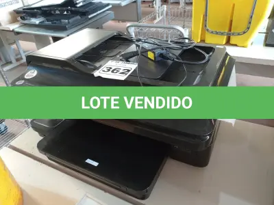 LOTE 362 - 01 IMPRESSORA MULTIFUNCIONAL COM FONTE MARCA HP.(NO ESTADO) ATENÇÃO! FAZER A VISITAÇÃO ANTES DE ARREMATAR, NÃO SABEMOS SE FUNCIONA. LEILÃO NÃO TEM GARANTIA E NEM DEVOLUÇÃO, SUJEITO A POSSÍVEIS AVARIAS VISÍVEIS/OCULTAS E/OU AUSÊNCIA DE COMPONENTES.