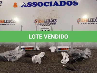 LOTE 377 - 02 ROTEADORES TP-LINK COM CABO E FONTE. (NO ESTADO) ATENÇÃO! FAZER A VISITAÇÃO ANTES DE ARREMATAR, NÃO SABEMOS SE FUNCIONA. LEILÃO NÃO TEM GARANTIA E NEM DEVOLUÇÃO, SUJEITO A POSSÍVEIS AVARIAS VISÍVEIS/OCULTAS E/OU AUSÊNCIA DE COMPONENTES.