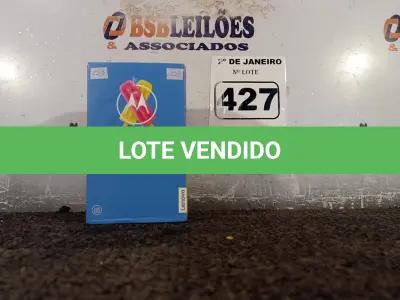 LOTE 427 - 01 CELULAR MOTOC MODELO:XT1750 8GB MARCA LENOVO. (NO ESTADO) ATENÇÃO! FAZER A VISITAÇÃO ANTES DE ARREMATAR, NÃO SABEMOS SE FUNCIONA. LEILÃO NÃO TEM GARANTIA E NEM DEVOLUÇÃO, SUJEITO A POSSÍVEIS AVARIAS VISÍVEIS/OCULTAS E/OU AUSÊNCIA DE COMPONENTES.
