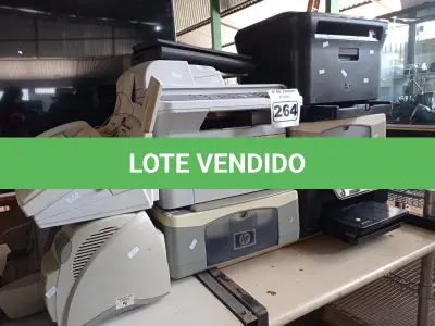 LOTE 264 - 09 IMPRESSORAS MARCAS E MODELOS DIVERSOS, SENDO 02 MULTIFUNCIONAL, 01 APARELHO DE FAX E 01 SUCATA DE NOTEBOOK.(NO ESTADO) ATENÇÃO! FAZER A VISITAÇÃO ANTES DE ARREMATAR, NÃO SABEMOS SE FUNCIONA. LEILÃO NÃO TEM GARANTIA E NEM DEVOLUÇÃO, SUJEITO A POSSÍVEIS AVARIAS VISÍVEIS/OCULTAS E/OU AUSÊNCIA DE COMPONENTES.