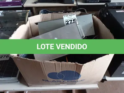LOTE 275 - 01 LOTE COM APARELHOS ELETRÔNICOS DIVERSOS E 01 CAIXA COM DISJUNTORES.(NO ESTADO) ATENÇÃO! FAZER A VISITAÇÃO ANTES DE ARREMATAR, NÃO SABEMOS SE FUNCIONA. LEILÃO NÃO TEM GARANTIA E NEM DEVOLUÇÃO, SUJEITO A POSSÍVEIS AVARIAS VISÍVEIS/OCULTAS E/OU AUSÊNCIA DE COMPONENTES.