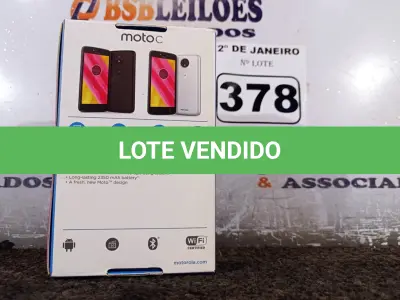 LOTE 378 - 01 CELULAR MOTOC MODELO:XT1750 8GB MARCA LENOVO. (NO ESTADO) ATENÇÃO! FAZER A VISITAÇÃO ANTES DE ARREMATAR, NÃO SABEMOS SE FUNCIONA. LEILÃO NÃO TEM GARANTIA E NEM DEVOLUÇÃO, SUJEITO A POSSÍVEIS AVARIAS VISÍVEIS/OCULTAS E/OU AUSÊNCIA DE COMPONENTES.