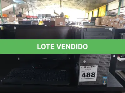 LOTE 488 - 01 CPU, 01 TECLADO E 01 MONITOR. (NO ESTADO) ATENÇÃO! FAZER A VISITAÇÃO ANTES DE ARREMATAR, NÃO SABEMOS SE FUNCIONA. LEILÃO NÃO TEM GARANTIA E NEM DEVOLUÇÃO, SUJEITO A POSSÍVEIS AVARIAS VISÍVEIS/OCULTAS E/OU AUSÊNCIA DE COMPONENTES.