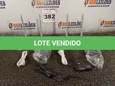 LOTE 382 - 02 ROTEADORES TP-LINK COM CABO E FONTE. (NO ESTADO) ATENÇÃO! FAZER A VISITAÇÃO ANTES DE ARREMATAR, NÃO SABEMOS SE FUNCIONA. LEILÃO NÃO TEM GARANTIA E NEM DEVOLUÇÃO, SUJEITO A POSSÍVEIS AVARIAS VISÍVEIS/OCULTAS E/OU AUSÊNCIA DE COMPONENTES.