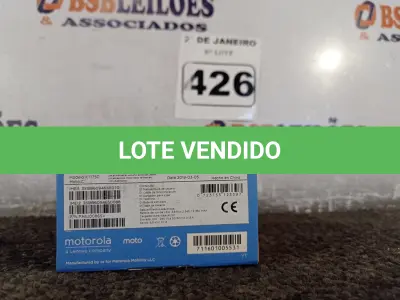 LOTE 426 - 01 CELULAR MOTOC MODELO:XT1750 8GB MARCA LENOVO. (NO ESTADO) ATENÇÃO! FAZER A VISITAÇÃO ANTES DE ARREMATAR, NÃO SABEMOS SE FUNCIONA. LEILÃO NÃO TEM GARANTIA E NEM DEVOLUÇÃO, SUJEITO A POSSÍVEIS AVARIAS VISÍVEIS/OCULTAS E/OU AUSÊNCIA DE COMPONENTES.