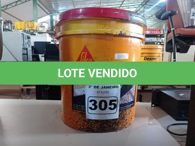 LOTE 305 - 01 GALÃO DE EMULSÃO DISPERSA EM ÁGUA PARA IMPRIMAÇÃO E IMPERMEABILIZAÇÃO IGOL ECOASFALTO SIKA. (NO ESTADO) ATENÇÃO! FAZER A VISITAÇÃO ANTES DE ARREMATAR, NÃO SABEMOS SE FUNCIONA. LEILÃO NÃO TEM GARANTIA E NEM DEVOLUÇÃO, SUJEITO A POSSÍVEIS AVARIAS VISÍVEIS/OCULTAS E/OU AUSÊNCIA DE COMPONENTES.