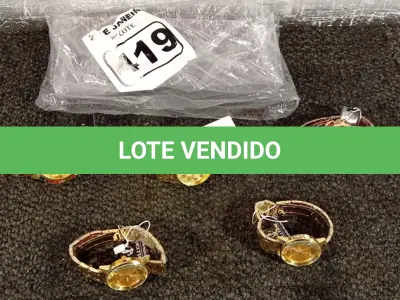 LOTE 419 - 05 RELÓGIOS. (NO ESTADO) ATENÇÃO! FAZER A VISITAÇÃO ANTES DE ARREMATAR, NÃO SABEMOS SE FUNCIONA. LEILÃO NÃO TEM GARANTIA E NEM DEVOLUÇÃO, SUJEITO A POSSÍVEIS AVARIAS VISÍVEIS/OCULTAS E/OU AUSÊNCIA DE COMPONENTES.