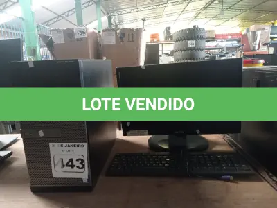 LOTE 443 - 01 CPU, 01 TECLADO E 01 MONITOR. (NO ESTADO) ATENÇÃO! FAZER A VISITAÇÃO ANTES DE ARREMATAR, NÃO SABEMOS SE FUNCIONA. LEILÃO NÃO TEM GARANTIA E NEM DEVOLUÇÃO, SUJEITO A POSSÍVEIS AVARIAS VISÍVEIS/OCULTAS E/OU AUSÊNCIA DE COMPONENTES.