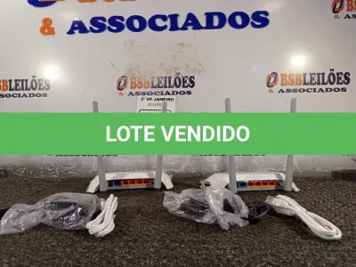 LOTE 376 - 02 ROTEADORES TP-LINK COM CABO E FONTE. (NO ESTADO) ATENÇÃO! FAZER A VISITAÇÃO ANTES DE ARREMATAR, NÃO SABEMOS SE FUNCIONA. LEILÃO NÃO TEM GARANTIA E NEM DEVOLUÇÃO, SUJEITO A POSSÍVEIS AVARIAS VISÍVEIS/OCULTAS E/OU AUSÊNCIA DE COMPONENTES.